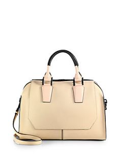 Narciso Rodriguez Structured Satchel   Tan Black