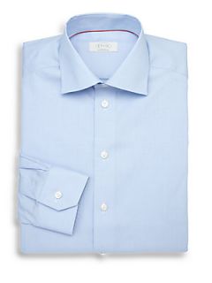 Eton of Sweden Contemporary Fit Micro Gingham Dress Shirt   Blue