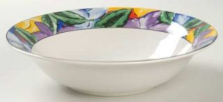 Vitromaster Suzanne Soup/Cereal Bowl, Fine China Dinnerware   Multi Color Floral
