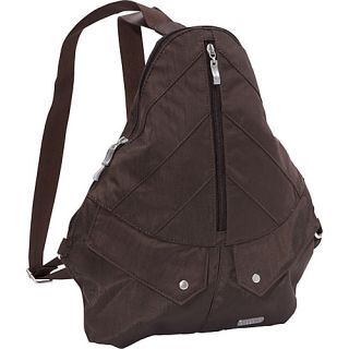 Traverse Backpack Espresso/Tomato   baggallini Fabric Handbags