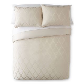 LIZ CLAIBORNE Bliss 4 pc. Jacquard Comforter Set, Cream