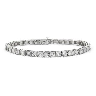 1/2 CT. T.W. Diamond Silver Tennis Bracelet, White, Womens