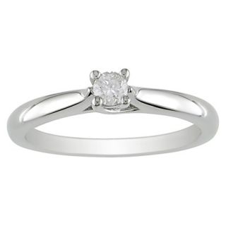 0.15 CT.T.W. Diamond Solitaire Ring in Sterling Silver 6.0