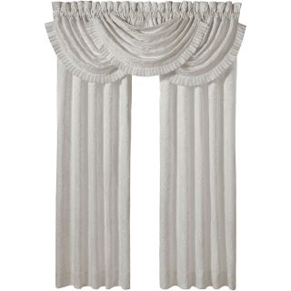 QUEEN STREET Cassidy Jacquard Curtain Panel Pair, White