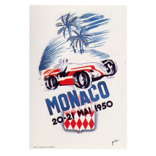 Trademark Global Inc Monaco 1950 Canvas Wall Art by George Ham   18W x 24H in.