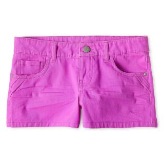 Total Girl Twill Shorts   Girls 6 16 and Plus, Electric Orchid