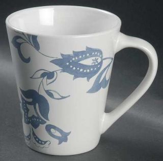Corning Provencal Mug, Fine China Dinnerware   Impressions,Blue Floral On White,