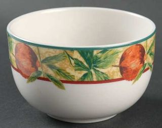 Royal Doulton Augustine Open Sugar Bowl, Fine China Dinnerware   Fruit And Leaf
