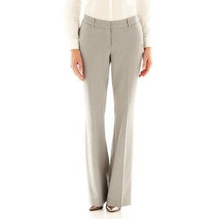 Worthington Curvy Essential Trouser Pants, Gray, Womens
