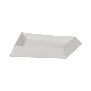 Creative Bath Products Angles Soap Dish, Whte