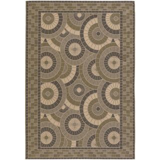 Five Seasons Sundial Cream/ Green Rug (510 X 92) (CreamSecondary colors Green Pattern FloralTip We recommend the use of a non skid pad to keep the rug in place on smooth surfaces.All rug sizes are approximate. Due to the difference of monitor colors, s