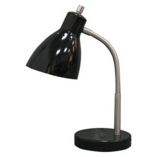 Room Essentials Gooseneck Desk Lamp   Black (Includes CFL Bulb)