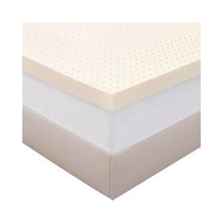 Authentic Comfort Biofresh 3 Memory Foam Mattress Topper, Beige