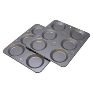OvenStuff 2 Muffin Caps Pans   Gray (6 Cup)