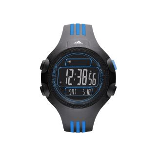 Adidas Questra Mens Black & Blue Digital Chronograph Sport Watch