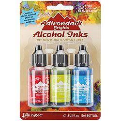 Adirondack Brights Fast drying Alcohol Inks (set Of 3)