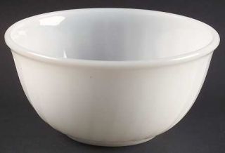 Anchor Hocking Swirl Anchor White (Smooth Edge) Mixing Bowl   Fire King,Anchor W