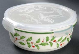 Lenox China Holiday (Dimension) Medium Serve & Store Bowl with Lid, Fine China D