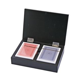 Playing Card Set with Wood Holder