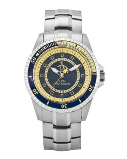 Johnny Tachymeter Watch, Silver, Mens