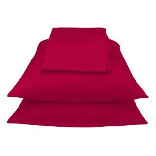 Room Essentials Solid Jersey Sheet Set   Red (King)