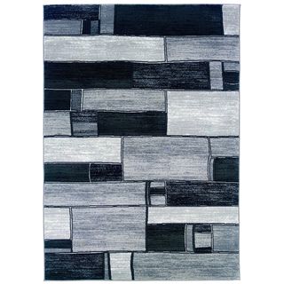 Charcoal/grey Abstract Area Rug (79 X 99)