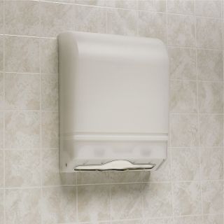 Plastic C Fold Towel Dispenser   11 1/4 X5x15 1/4   White   White  (TD017503)