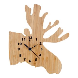 Trend Lab Northwoods Moose Clock, Tan