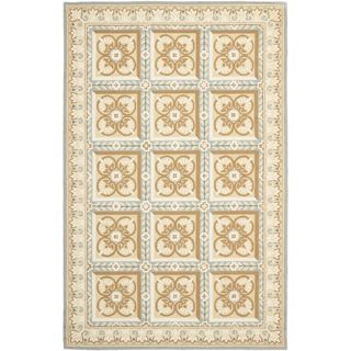 Hand hooked Chelsea Gold Wool Rug (53 X 83)