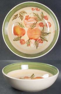 Essential Home Apple Allure Soup/Cereal Bowl, Fine China Dinnerware   Apple And