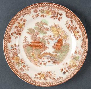 Brown & Ritchie Oriental Gardens Bread & Butter Plate, Fine China Dinnerware   B