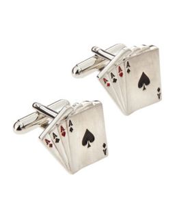 Aces Wild Card Cuff Links