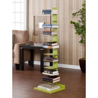 Upton Home Weldon Lime Green Spine Book/ Media Tower