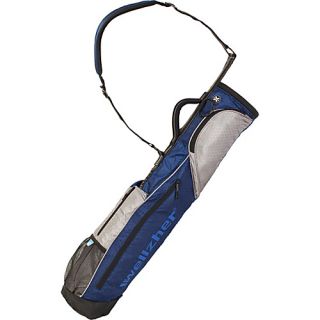 Wellzher 0.9 Sunday Bag (Collapsible) Navy/Silver   Wellzher Golf Bags