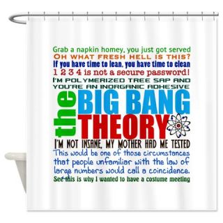  Big Bang Quote Collage Shower Curtain  Use code FREECART at Checkout