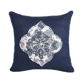 Zoey 18 Square Decorative Pillow, Navy, Boys