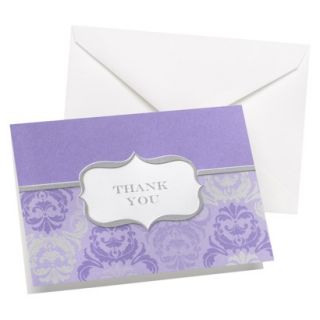 Damask Thank You Cards   Orchid