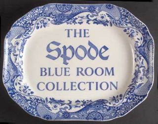 Spode Blue Room Collection 14 Advertising Oval Serving Platter, Fine China Dinn