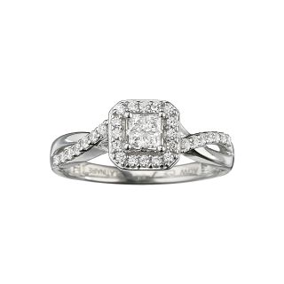 I Said Yes 3/8 CT. T.W. Diamond Quad Ring, White, Womens