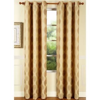 Canyon Leaves Grommet Top Curtain Panel, Natural