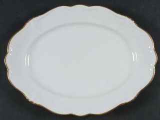 Johann Haviland Gold Baroque 12 Oval Serving Platter, Fine China Dinnerware   P