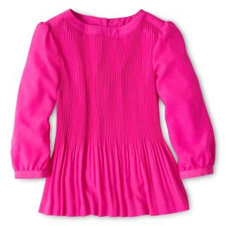 TED BAKER Baker by Pleated Top   Girls 6 14, Pink, Girls