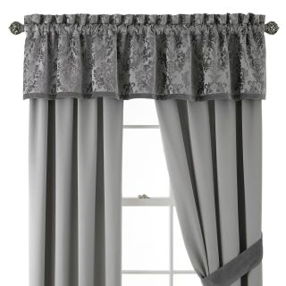 ROYAL VELVET Zinnia Curtain Panel Pair, Gray