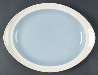 Wedgwood Summer Sky Blue & White 13 Oval Serving Platter, Fine China Dinnerware