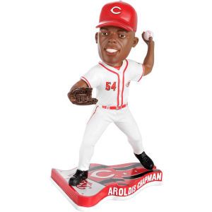 Cincinnati Reds Aroldis Chapman Forever Collectibles Pennant Base Bobble