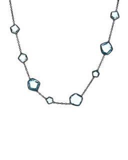 Wicked 8 Stone Blue Topaz Necklace