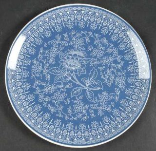 Wedgwood Tonquin Blue (No Gold Floral) Salad Plate, Fine China Dinnerware   Blue