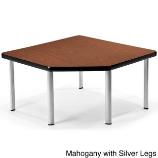 Cherry Top 41 inch Corner Table (Black/ cherry topMaterials Steel, wood, laminateFinish Cherry/ black top, stainless steel baseDimensions 16 inches tall x 41 inches wide x 34 inches deepModel ET3030 CHY )
