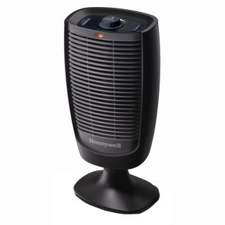 Honeywell HZ8000 Whole Room Energy Smart Tower (Black with gray accentsType Portable heaterBrand HoneywellModel HZ8000Wattage 1500For room size Medium/ largeBTU 5118Volts 120Materials Plastic/ metalCubic feet per minute 0Overall dimensions 19.29