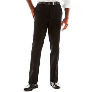 CLAIBORNE Stretch Cotton Pants, Black, Mens